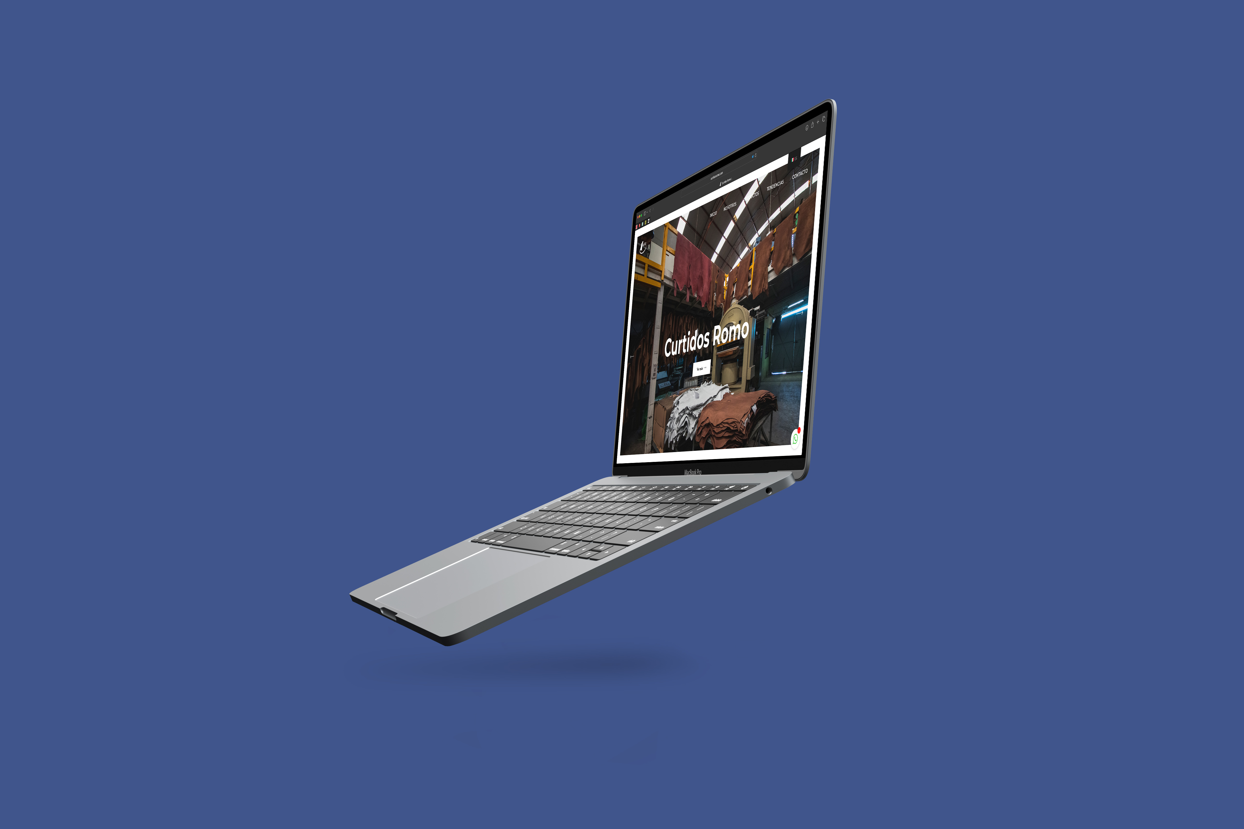 Curtidos Romo — diseño web