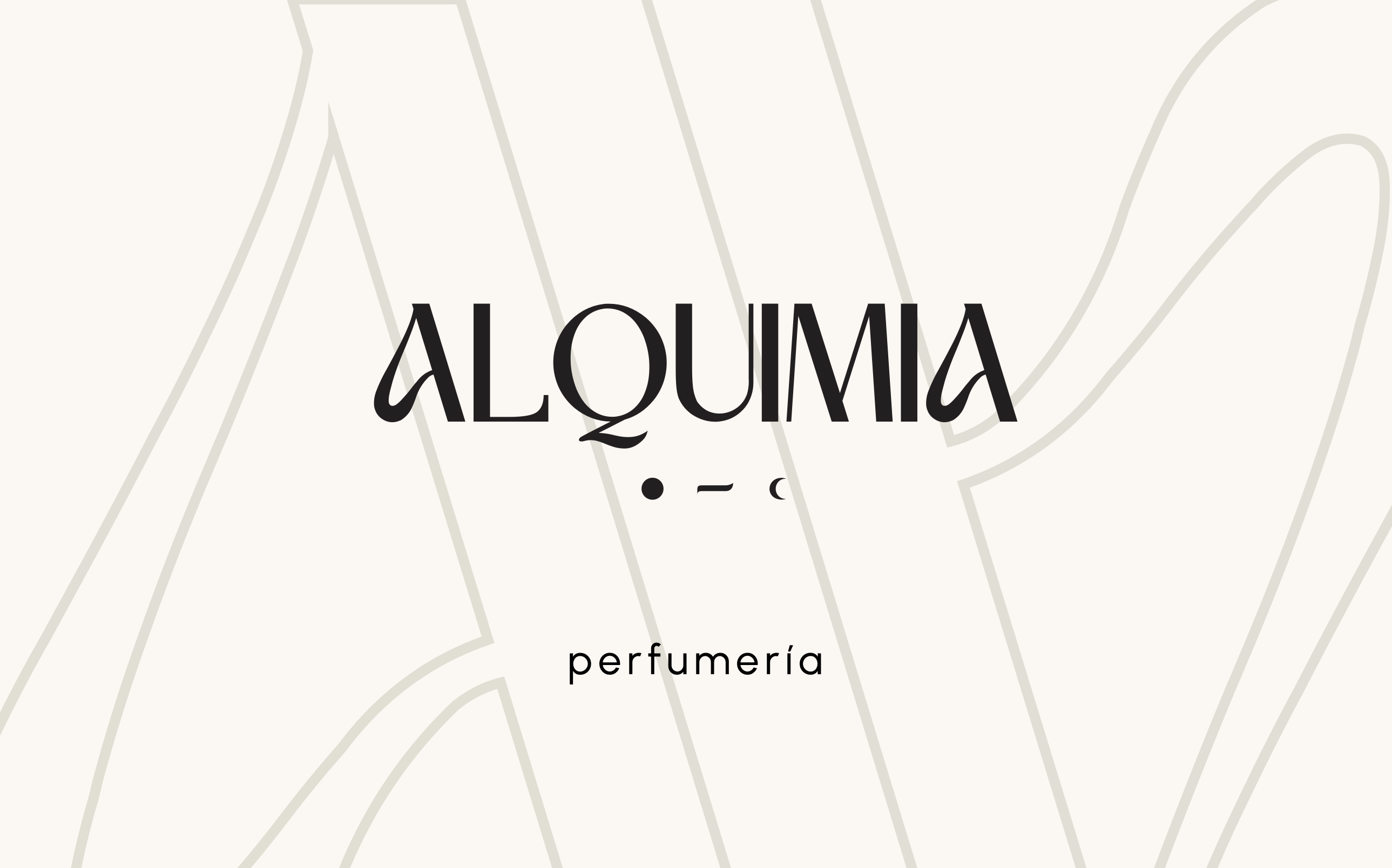 Alquimia Perfumería — logotipo completo