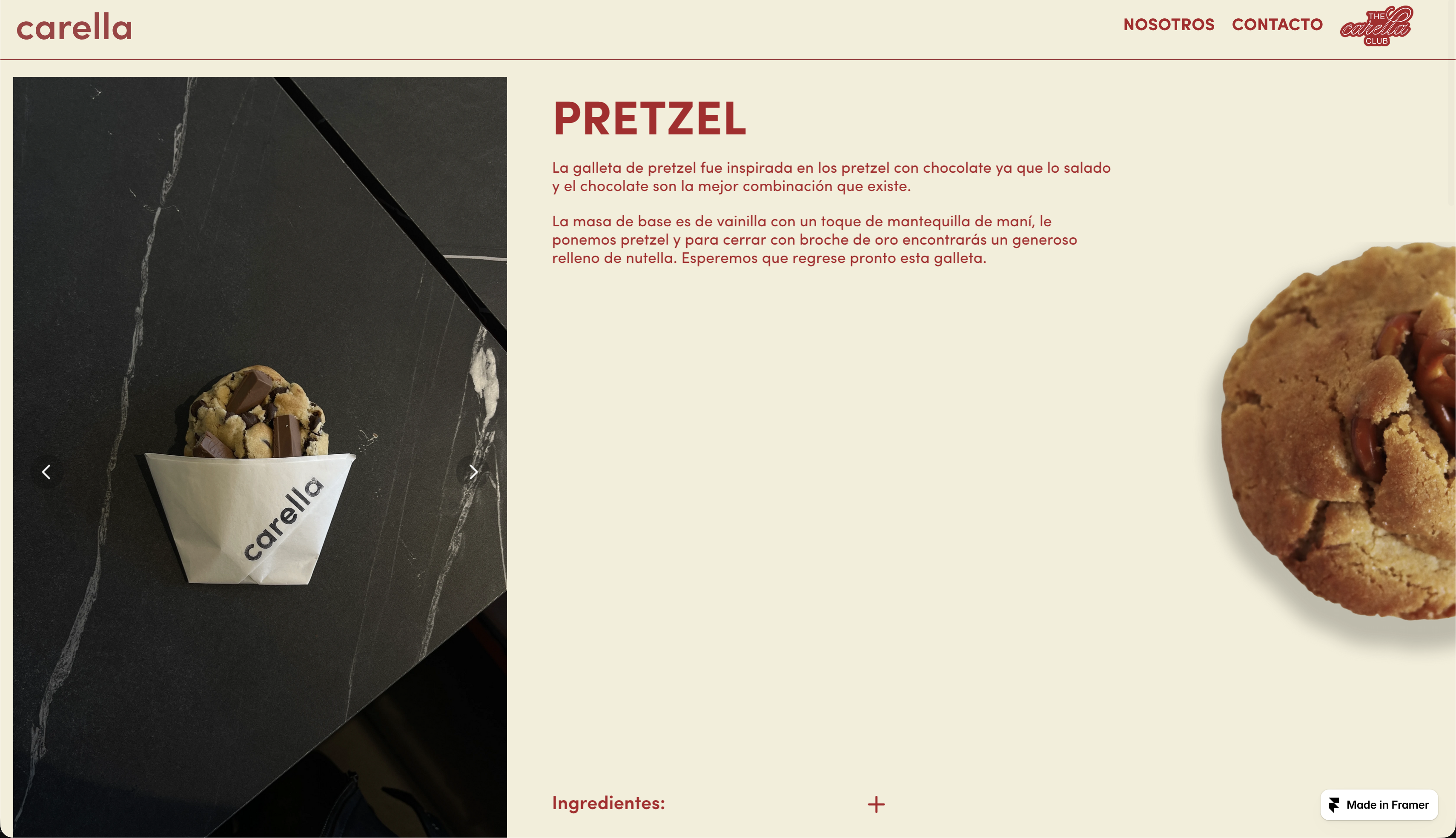 Carella — detalle del sitio