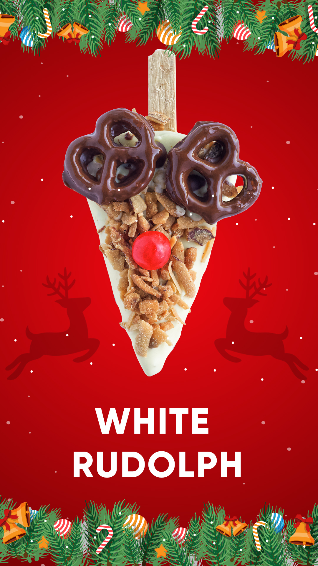 The Cheesecake Pop — White Rudolph Navidad