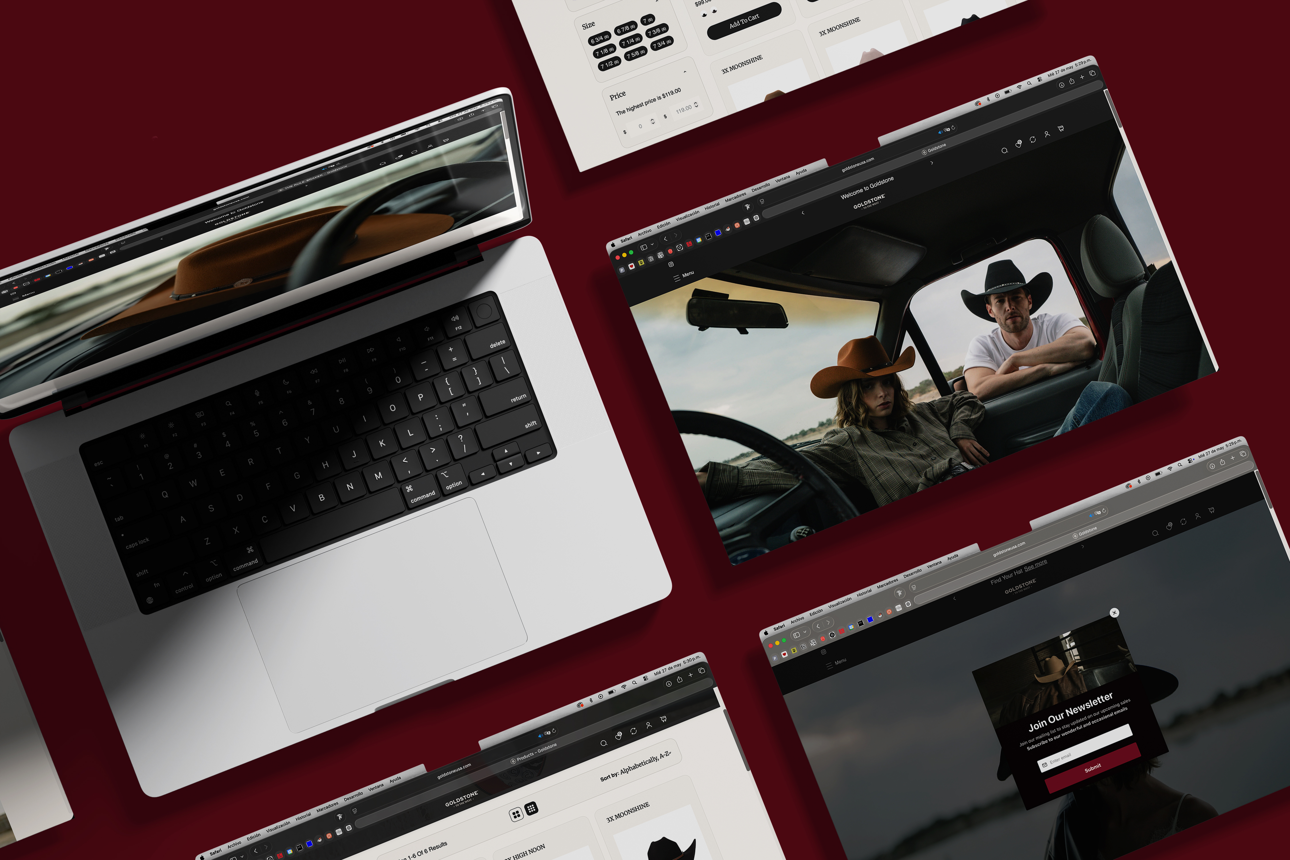 Goldstone — e-commerce sombreros