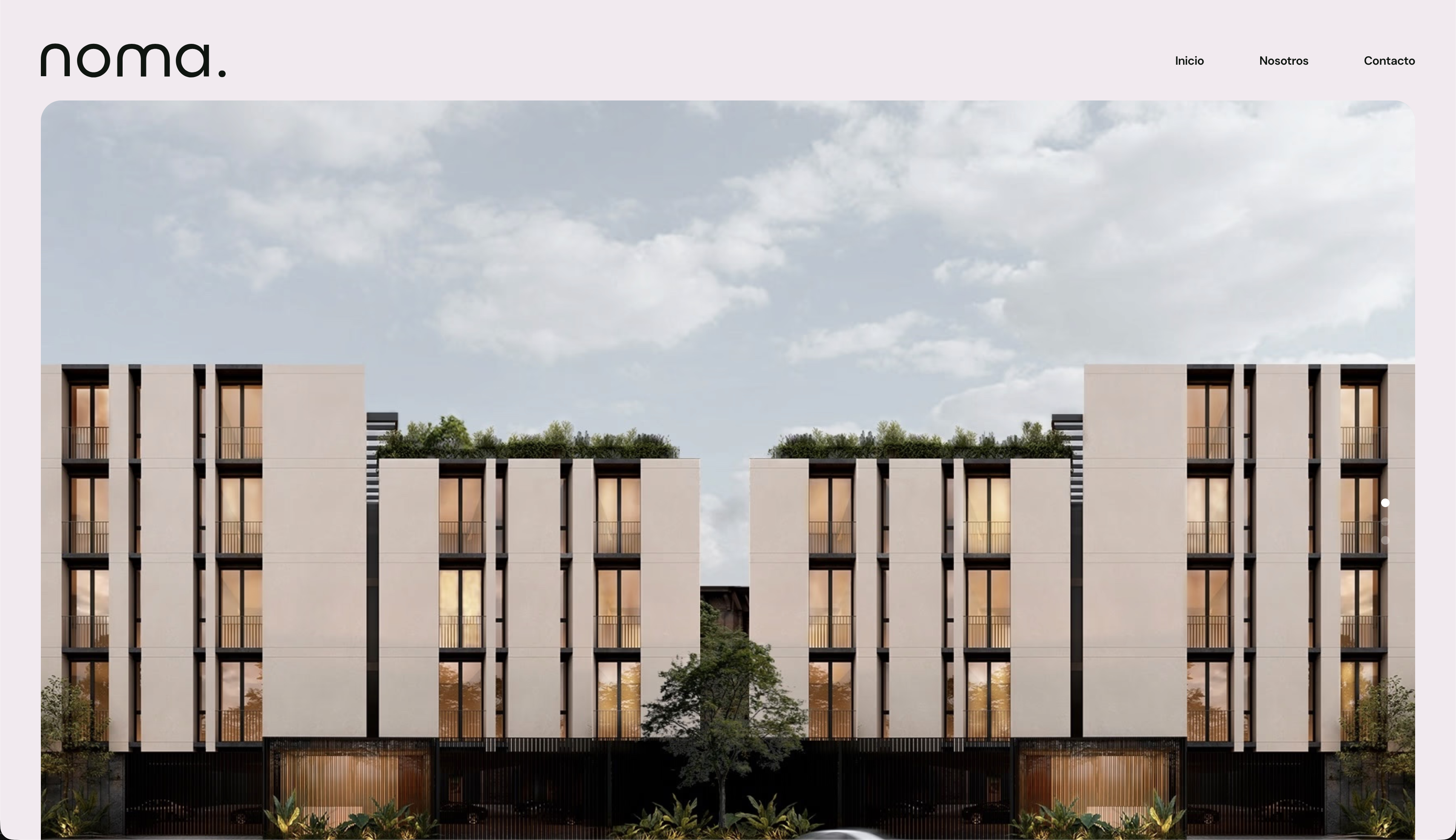 Grupo Noma — vista principal del sitio
