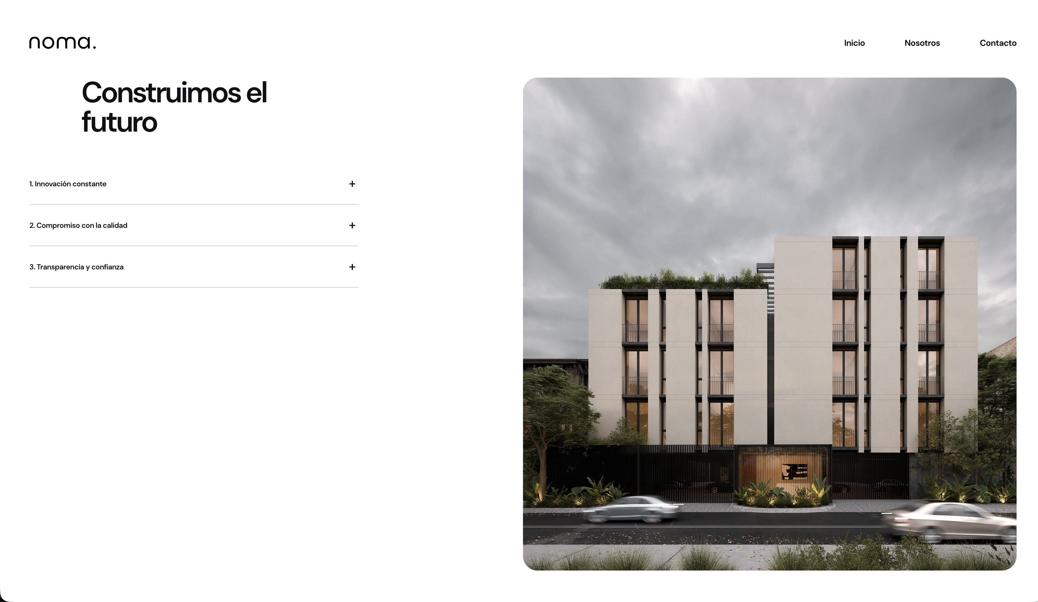 Grupo Noma — sección contacto